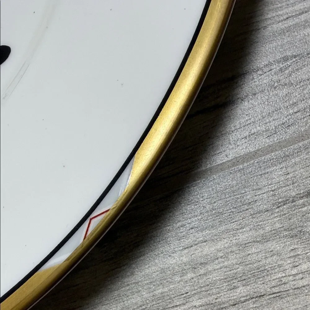 ERTE A3255 1988 PORCELAIN SYMPHONY IN BLACK 12” Art Deco Revival Plate Charger